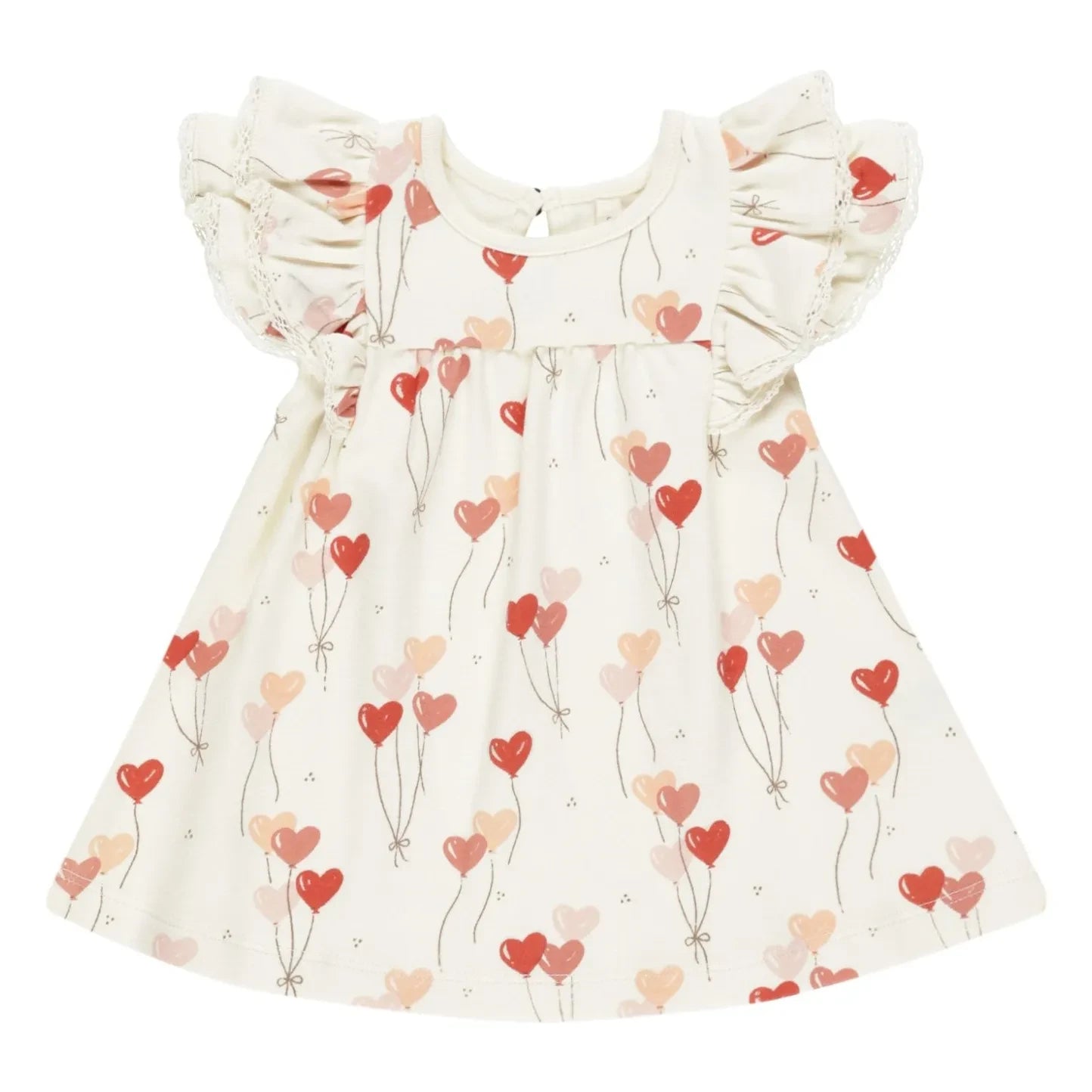 Quincy Mae - Heart Dress | Ivory