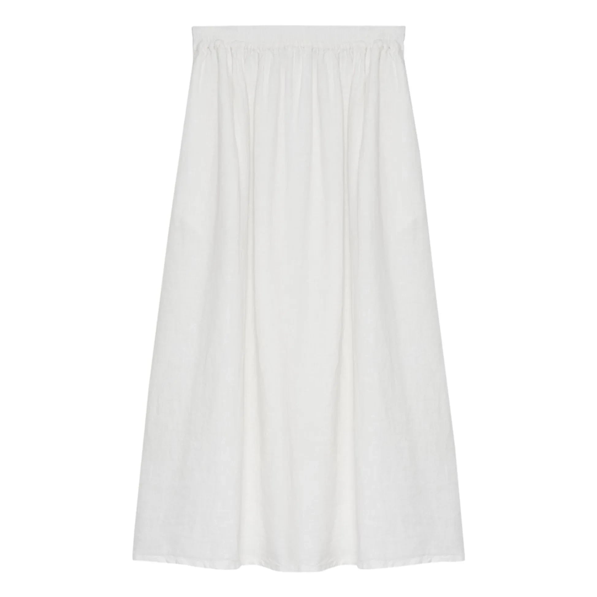the new society - Melissa Linen Skirt | White