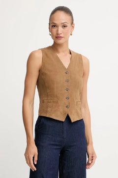 Weekend Max Mara Women's Suede Vest VETUSTA