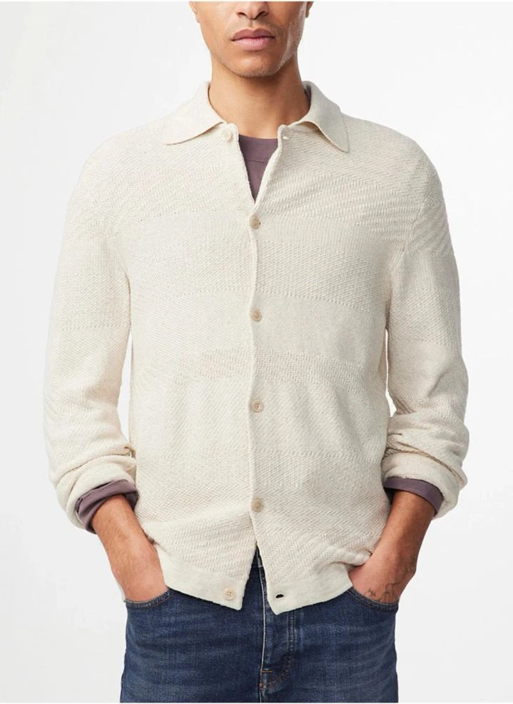 NN.07 - Troy 6575 Cotton and Linen Jacket | Natural