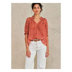 M.A.B.E. - Ari Cotton Blouse | Clay