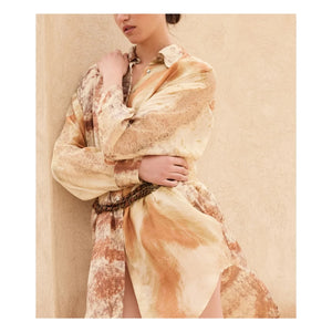 Mes Demoiselles - Smirf Silk Shirt | Beige