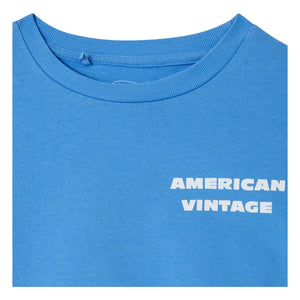 American Vintage - Fizvalley Chewing Gum T-Shirt | Blue