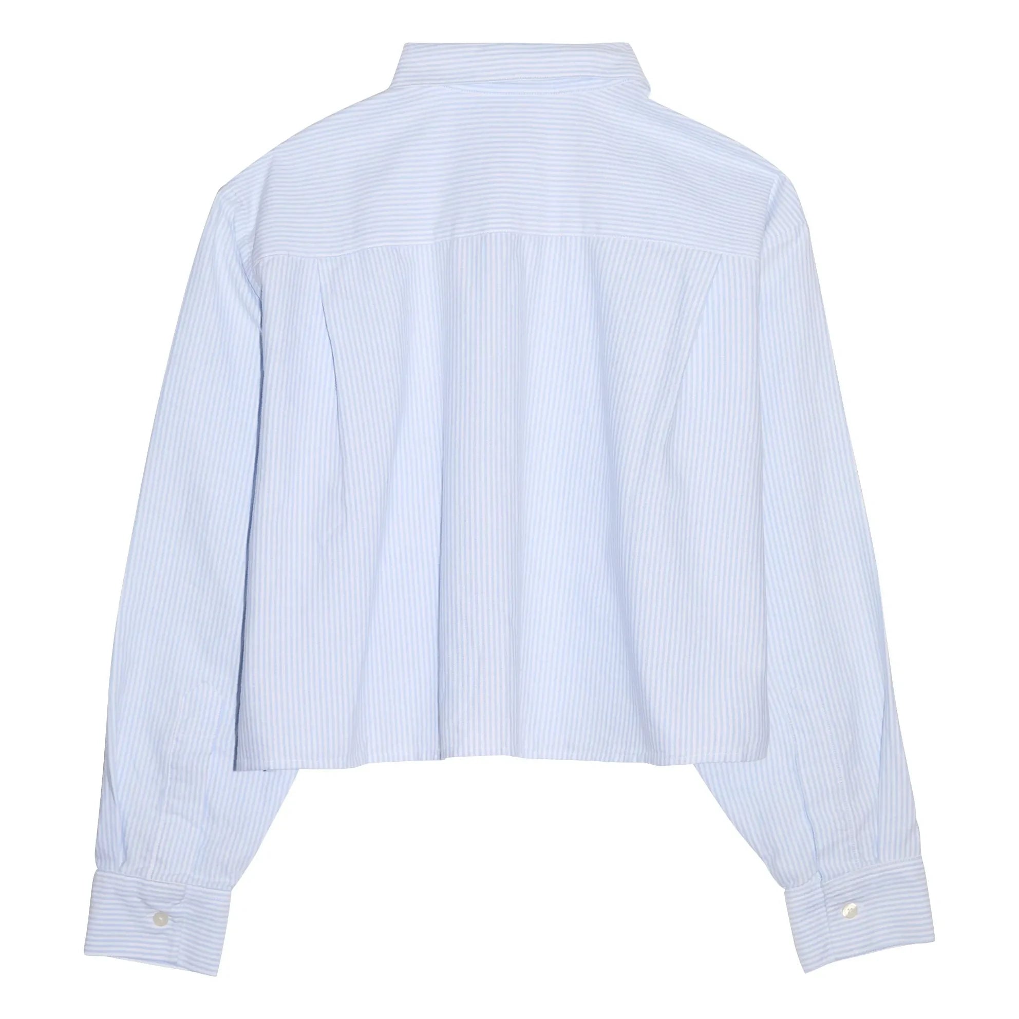 Smallable Woman - Striped Chili Short Shirt | Ice Blue
