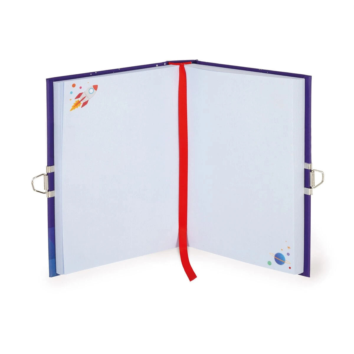 Legami - Secret Günlük ile Padlock ve Illustrated Hard Kılıf - Uzay - My Secret Günlük