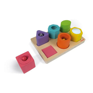 Janod - Set of 6 Sensory Wooden Blocks