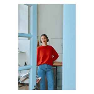 Poudre Organic - The Rouge Organic Cotton Sweater | Red