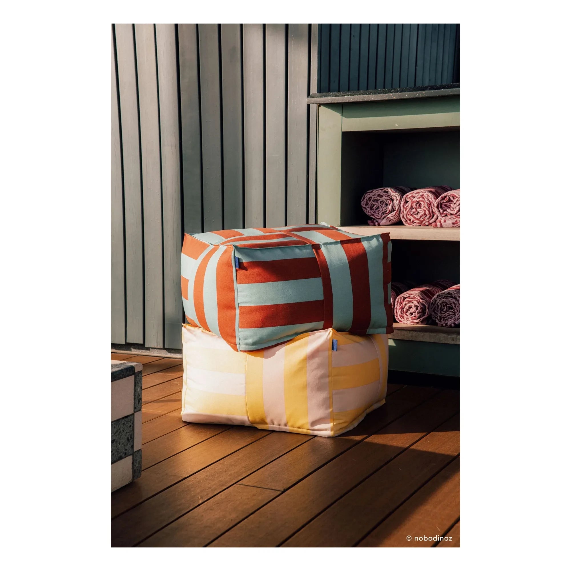 Nobodinoz - Otto outdoor pouf | Toffee