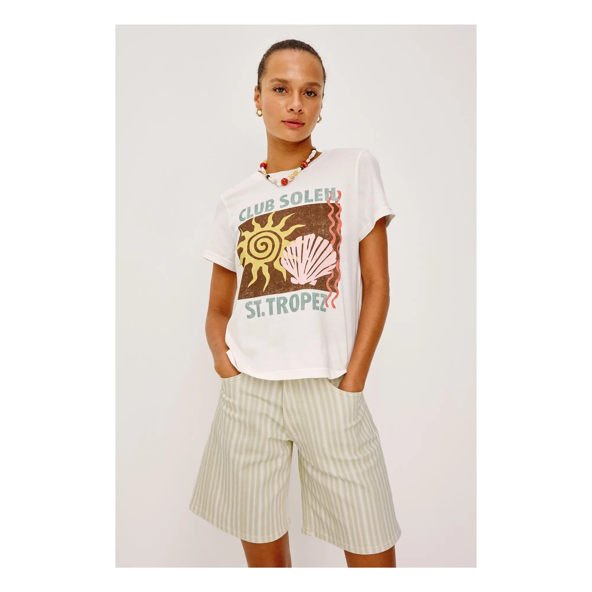Rails - Classic Crew Neck Cotton T-Shirt | White