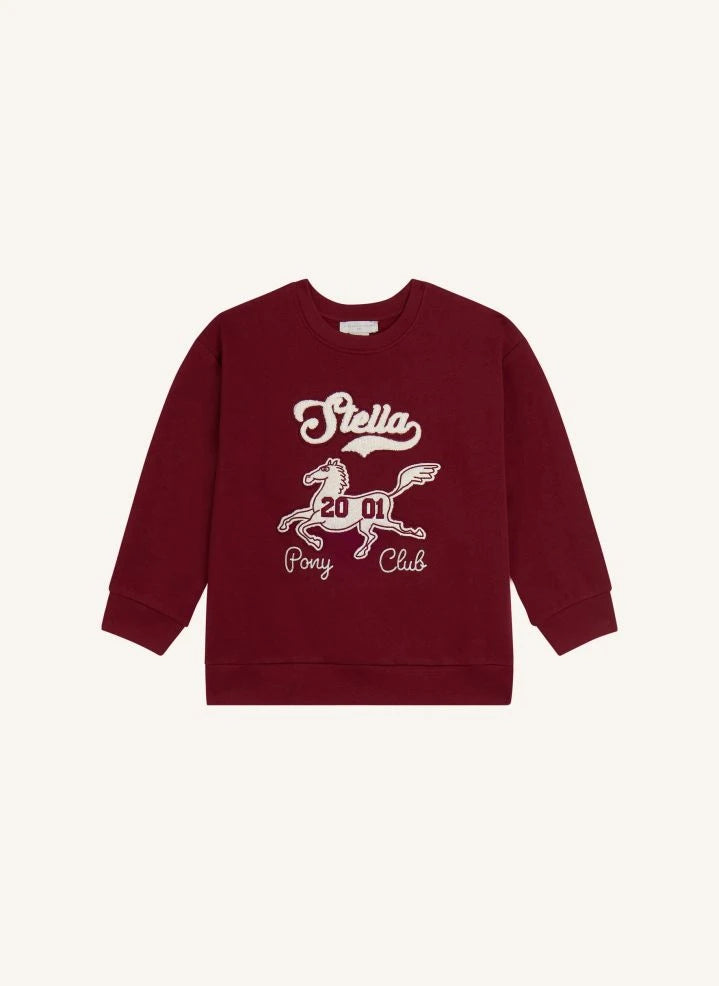 Stella McCartney Kids - Stella sweatshirt 2001 | Koyu kırmızı