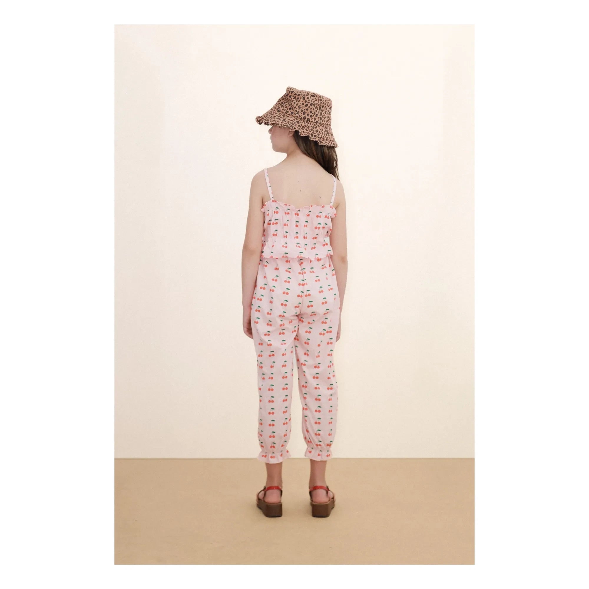 Tinycottons - Cherry Gathered Top | Light Pink