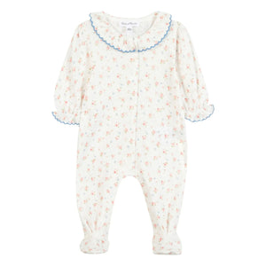 Tartine et Chocolat - Çiçekli dantelli yakalı pijama | Ecru