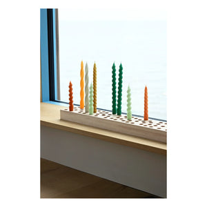 Hay - Spiral Candles - Set of 6 | Yellow Green