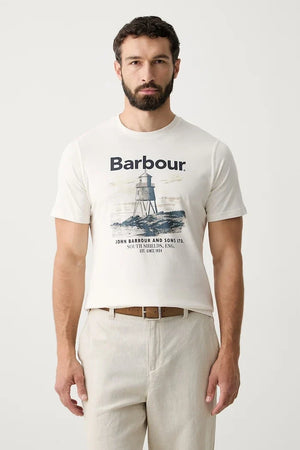 Barbour erkek pamuklu tişört Harbourside