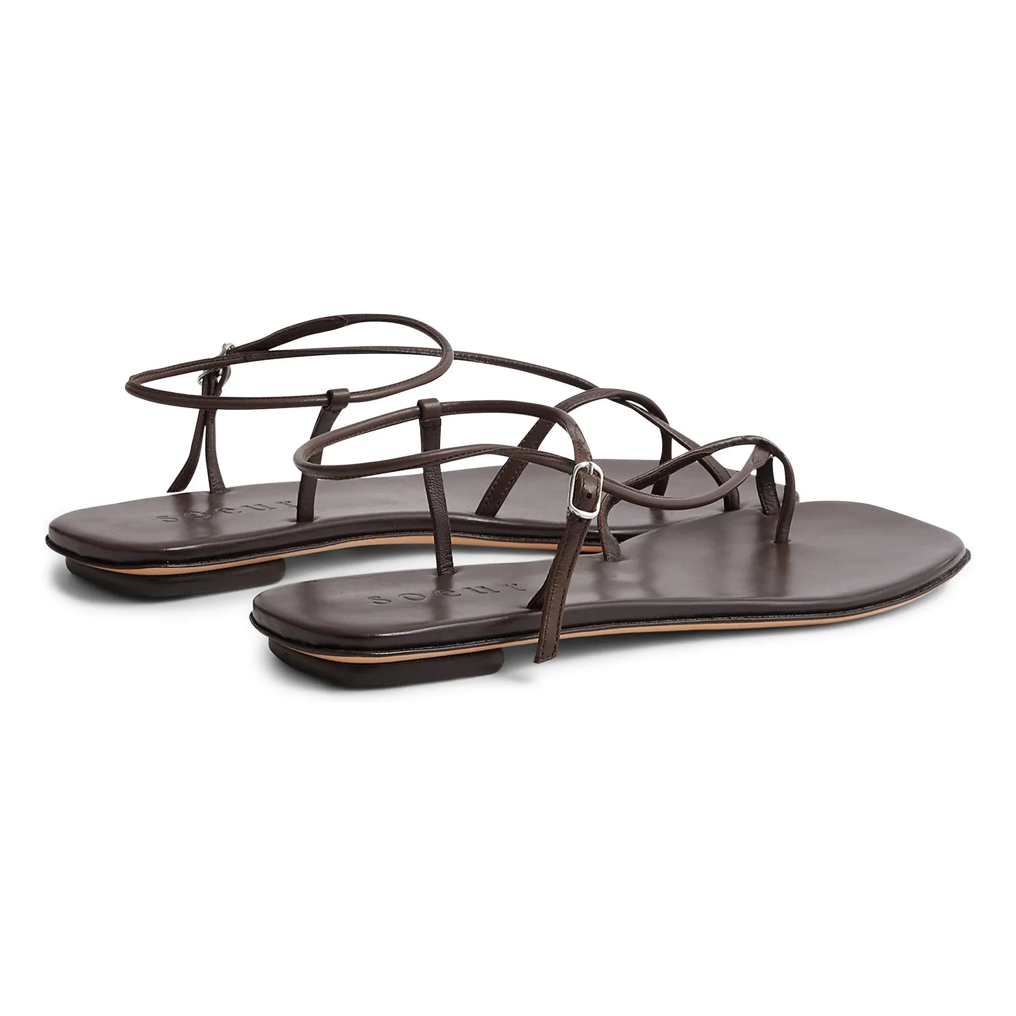 Soeur - Rosalie Leather Sandals | Brown