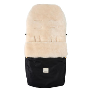 BINIBAMBA - Sheep Leather Universal Baby Footed Sleep Suit | Milk