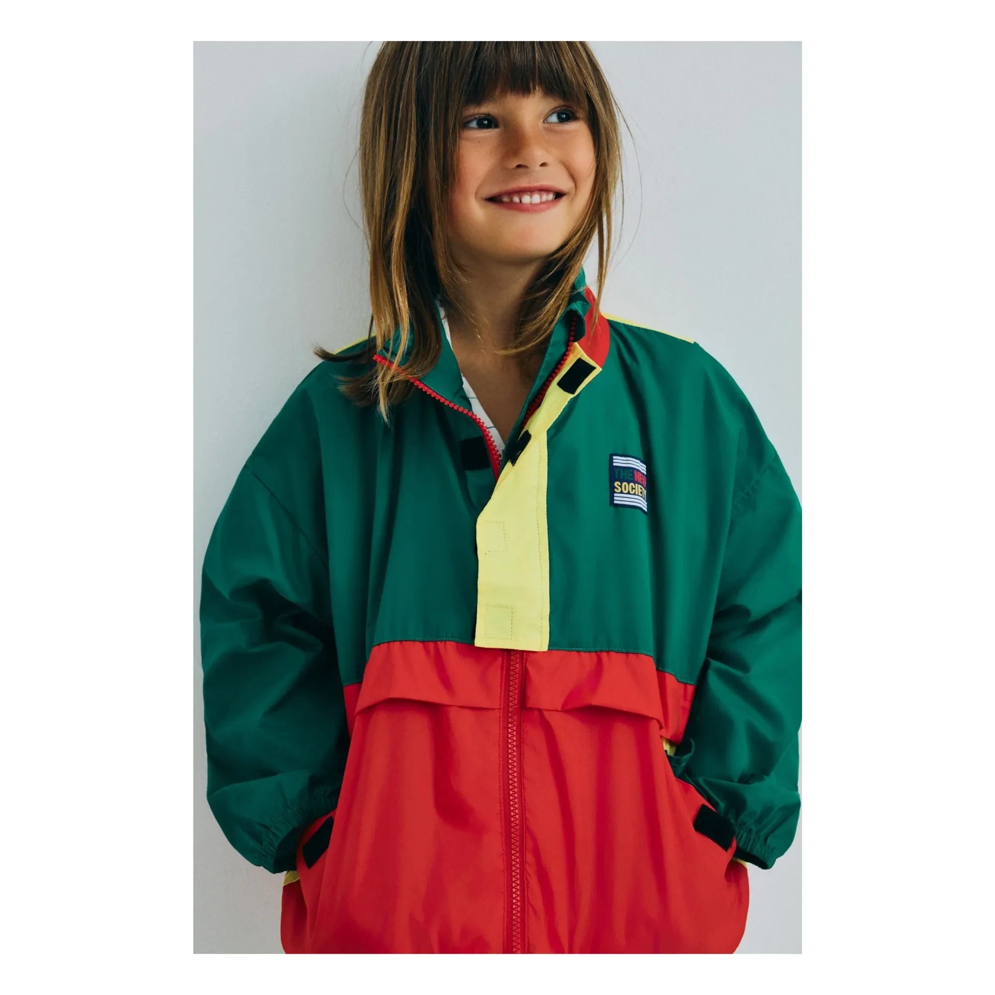 the new society - Pansy Colorblock ceket | Yeşil