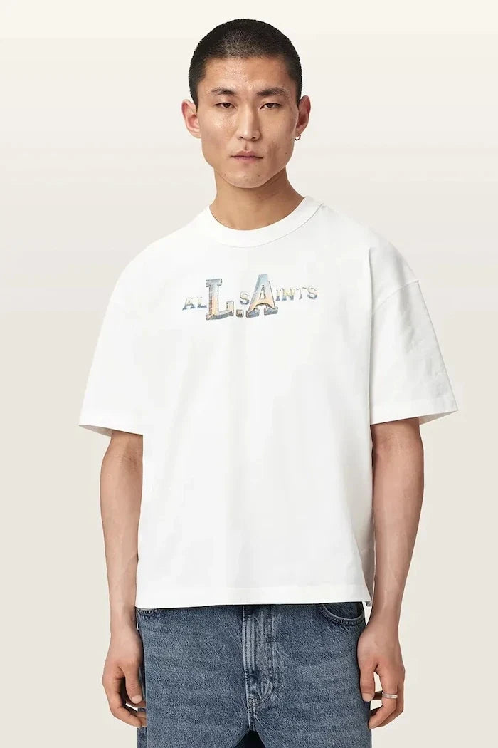 AllSaints erkek pamuklu tişört ANGELINO