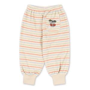 Konges Sløjd - Itty Ribbed Striped Organic Cotton Jogger | Ecru