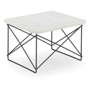Vitra - Charles & Ray Eames imzalı Epoksi Yan Sehpa LTR | Beyaz Mermer