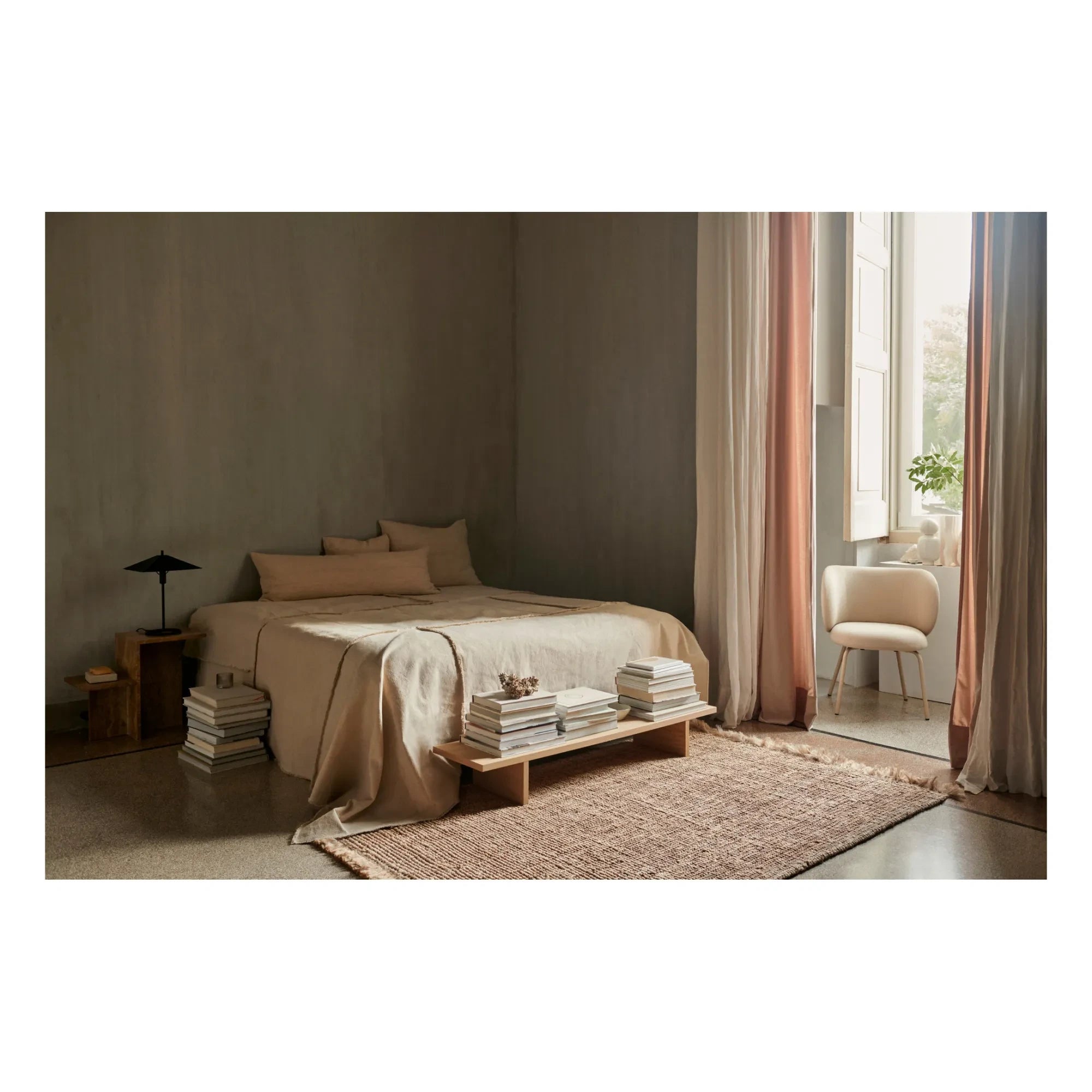 Ferm Living - Off-White Offset Bedspread