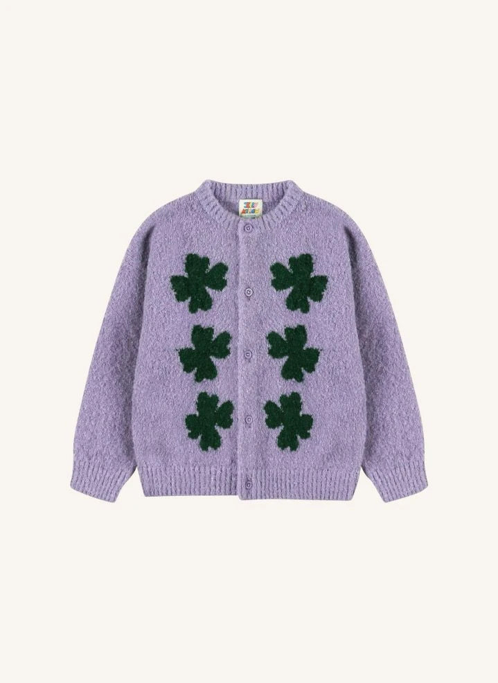 Jelly Mallow - Lucky Clover hırka | Mor