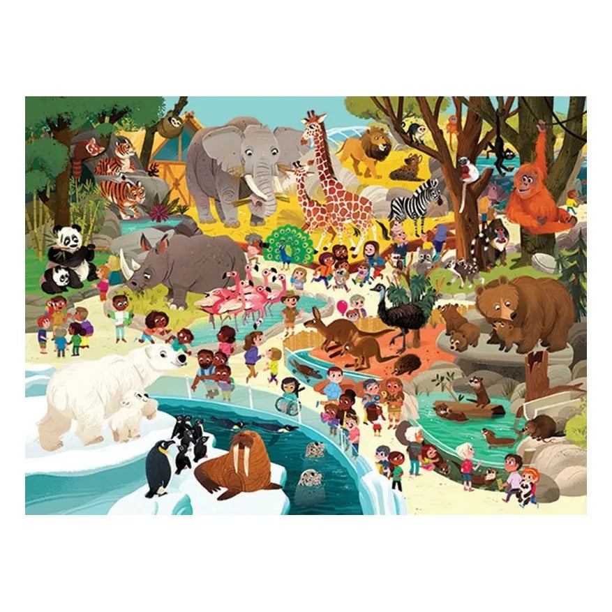 Crocodile Creek - A Day at the Zoo Puzzle - 48 Pieces