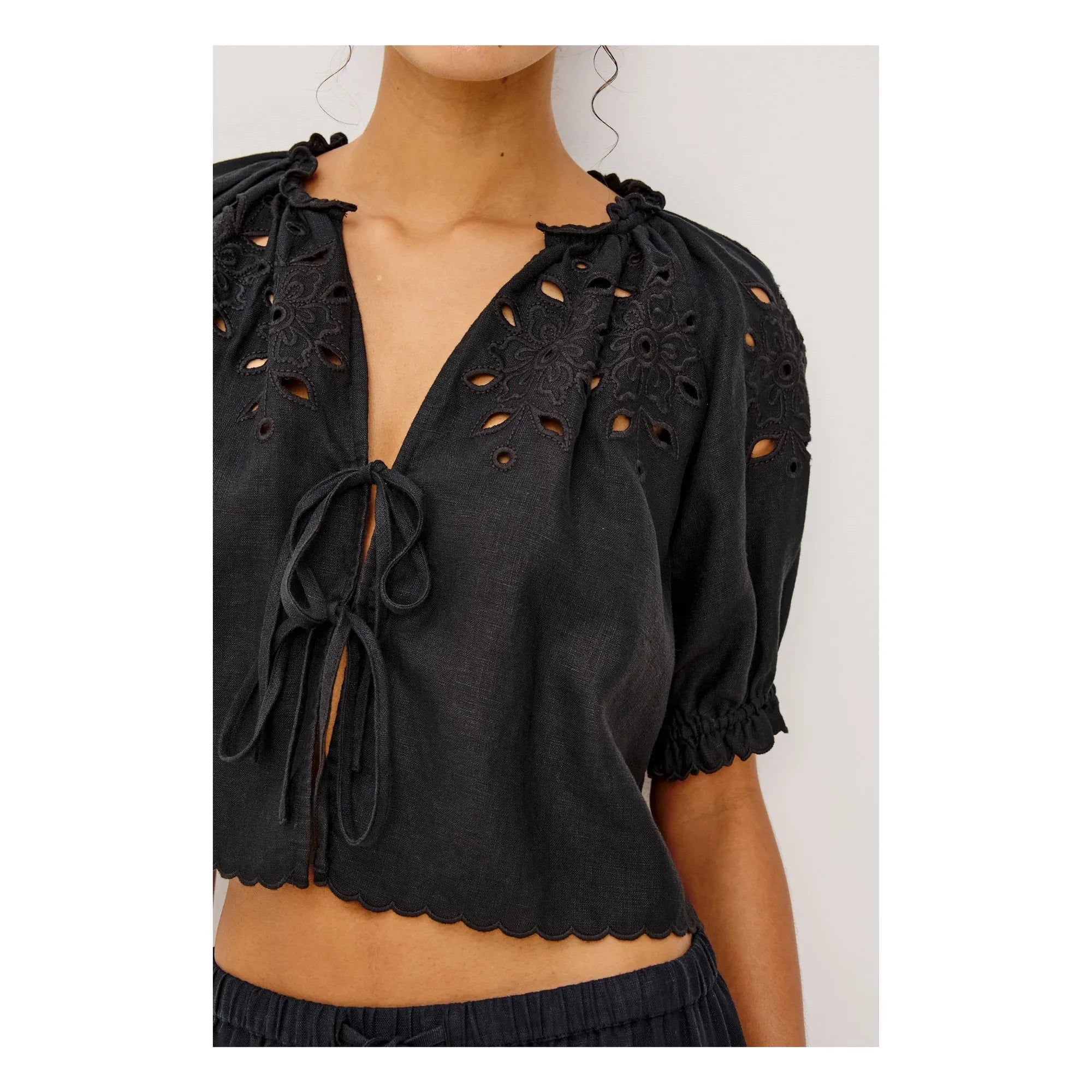 Rails - Lizbeth Embroidered Blouse | Black