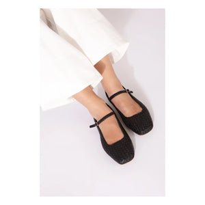 Augusta - Julieta Knitted Baby Shoes | Black