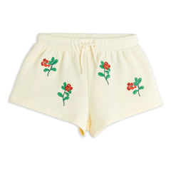 Mini Rodini - Organic Cotton Floral Pattern Shorts | Ecru