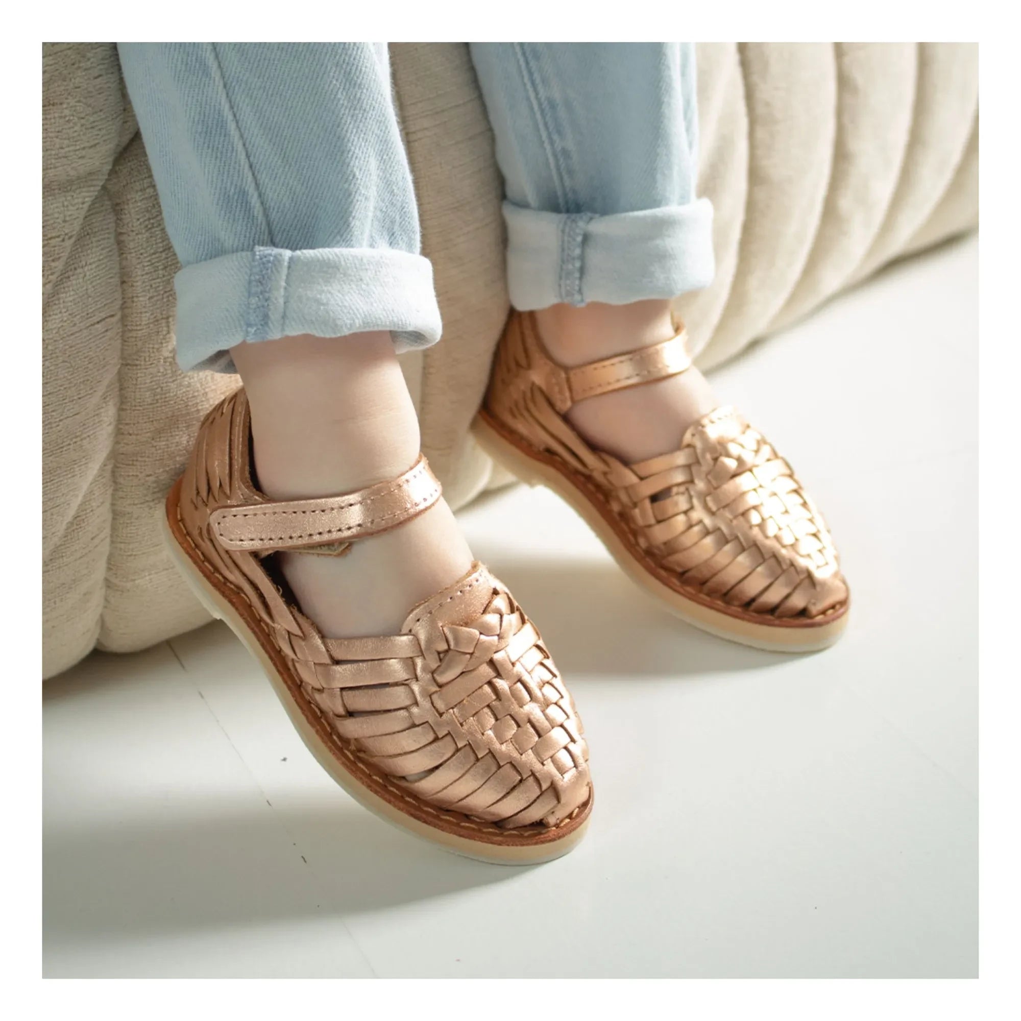 Mapache - Alegria sandals | Rose Gold