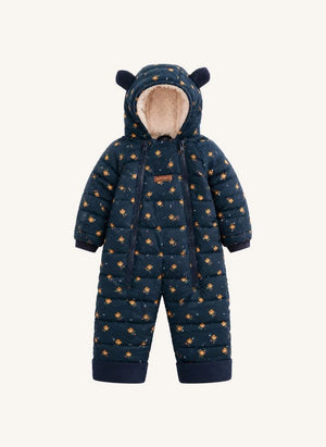 Töastie - Waterproof Flower Pattern Cloud Jacket | Dark Blue