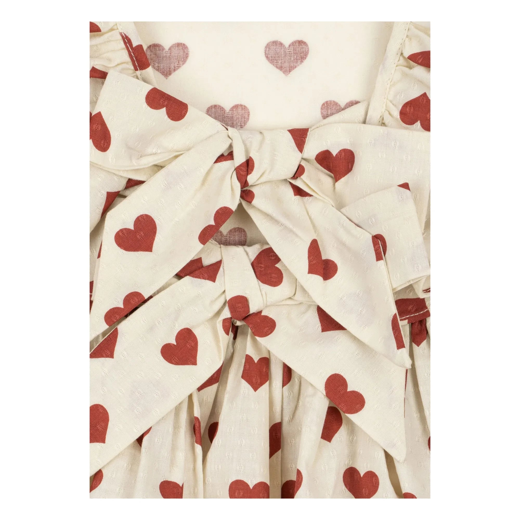 Konges Sløjd - Cianna Hearts Organic Cotton Dress | Ecru