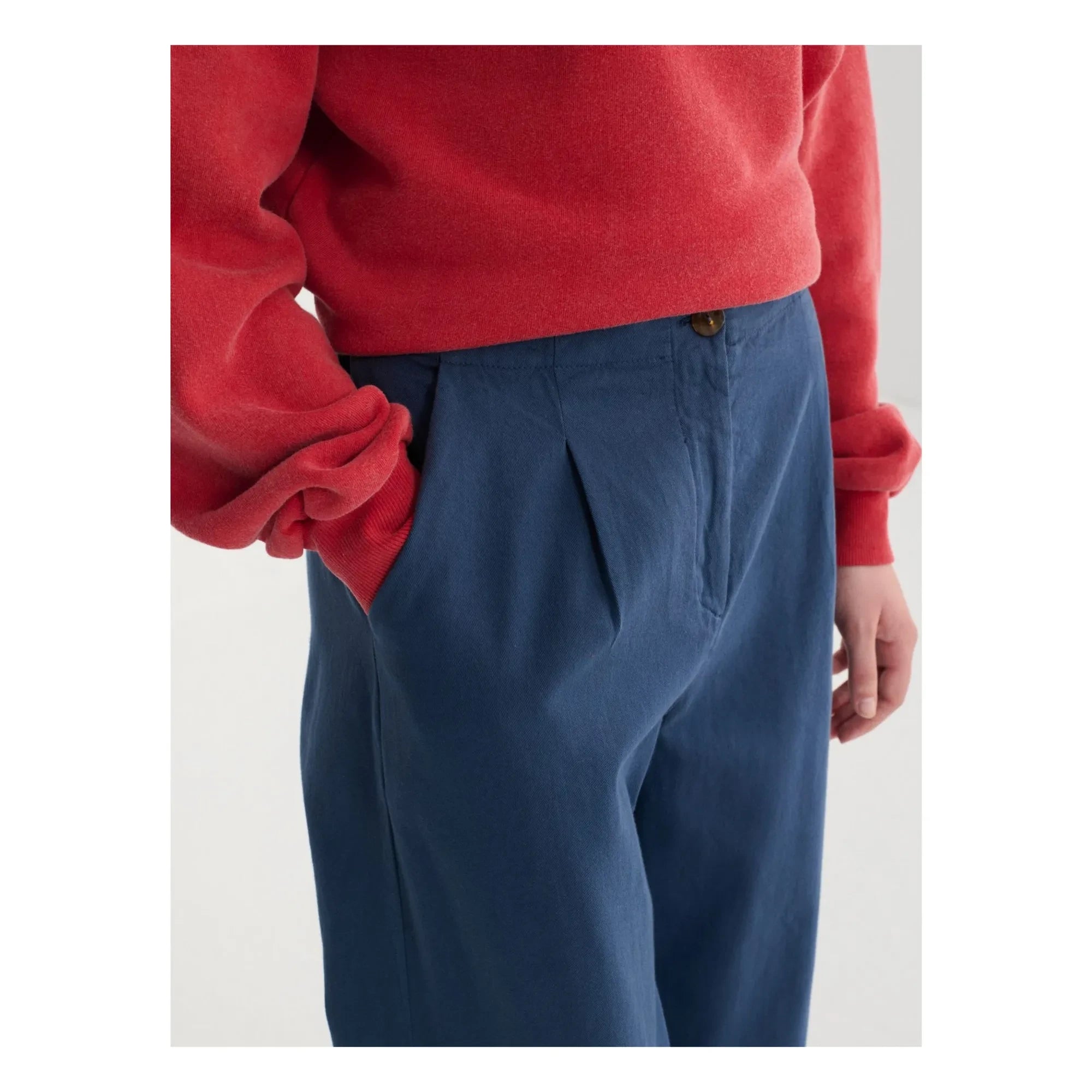 Bobo Choses - Straight-Leg Cotton Pants | Dark Blue