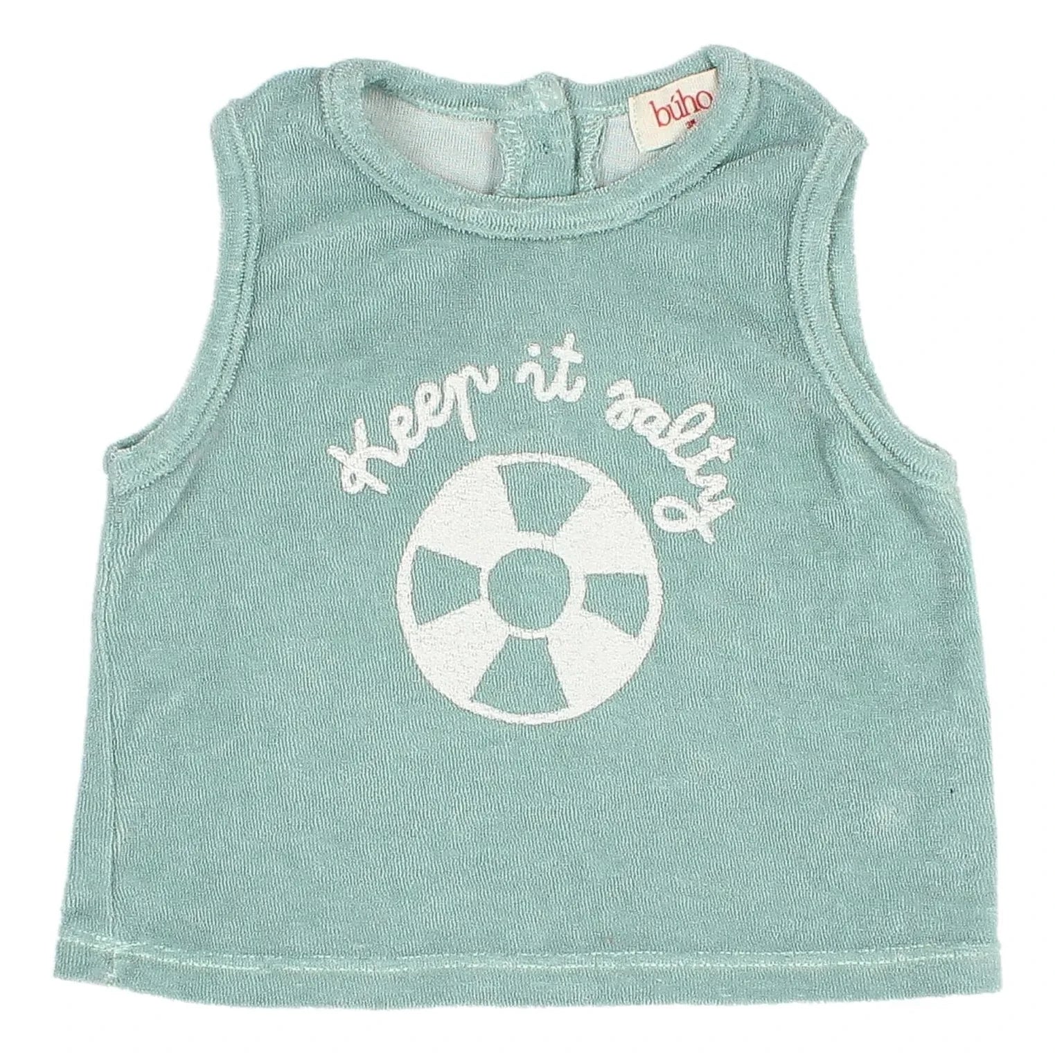 Búho - Keep It Salty Sponge Tank Top | Green Water