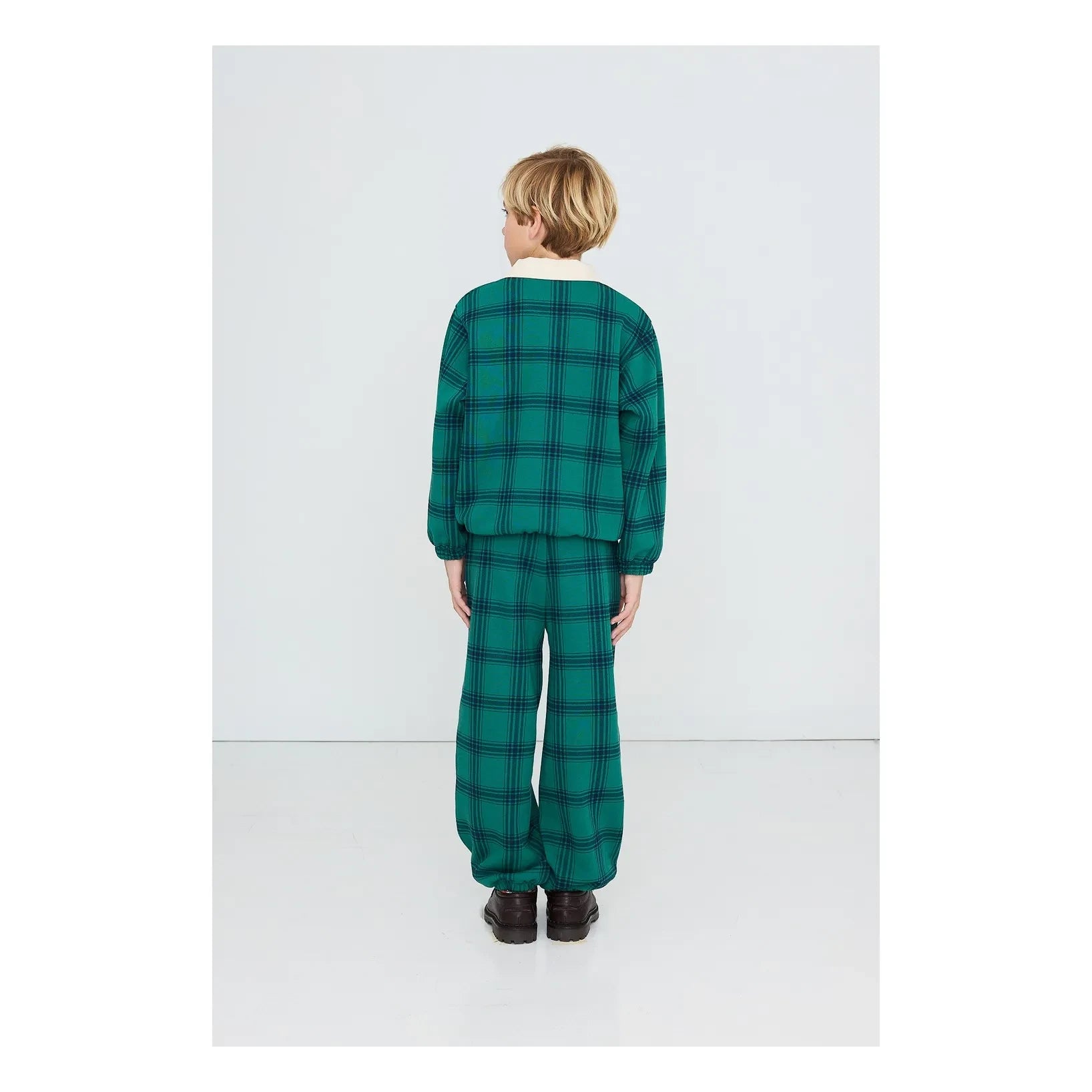 Tinycottons - Organic Cotton Plaid Polo Shirt | Green