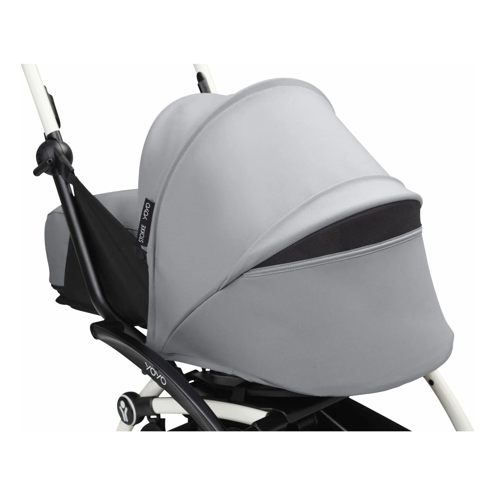 Stokke® - YOYO³ 0+ Newborn Stroller White Frame | Stone