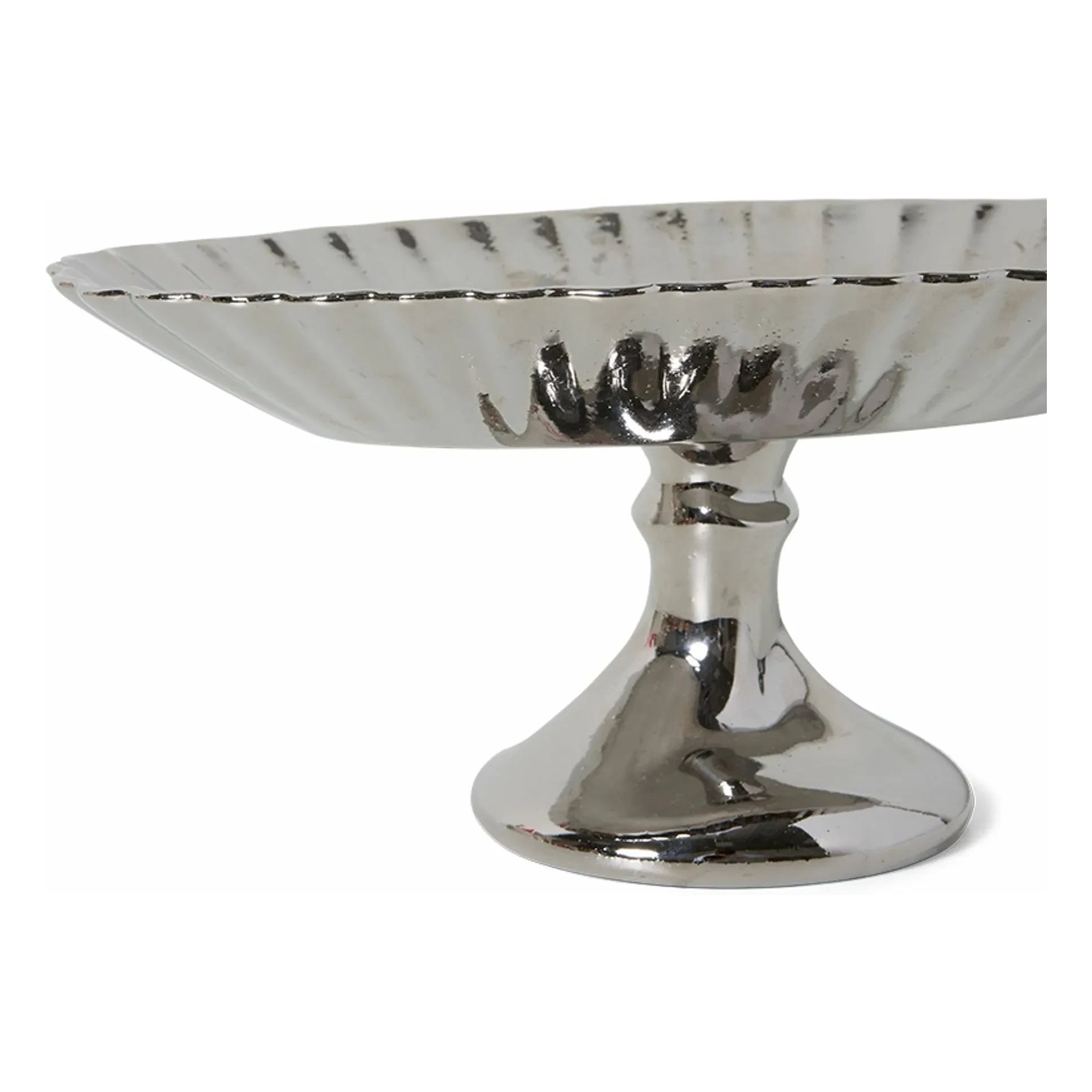 HKliving - New Classics pedestal bowl | Chrome