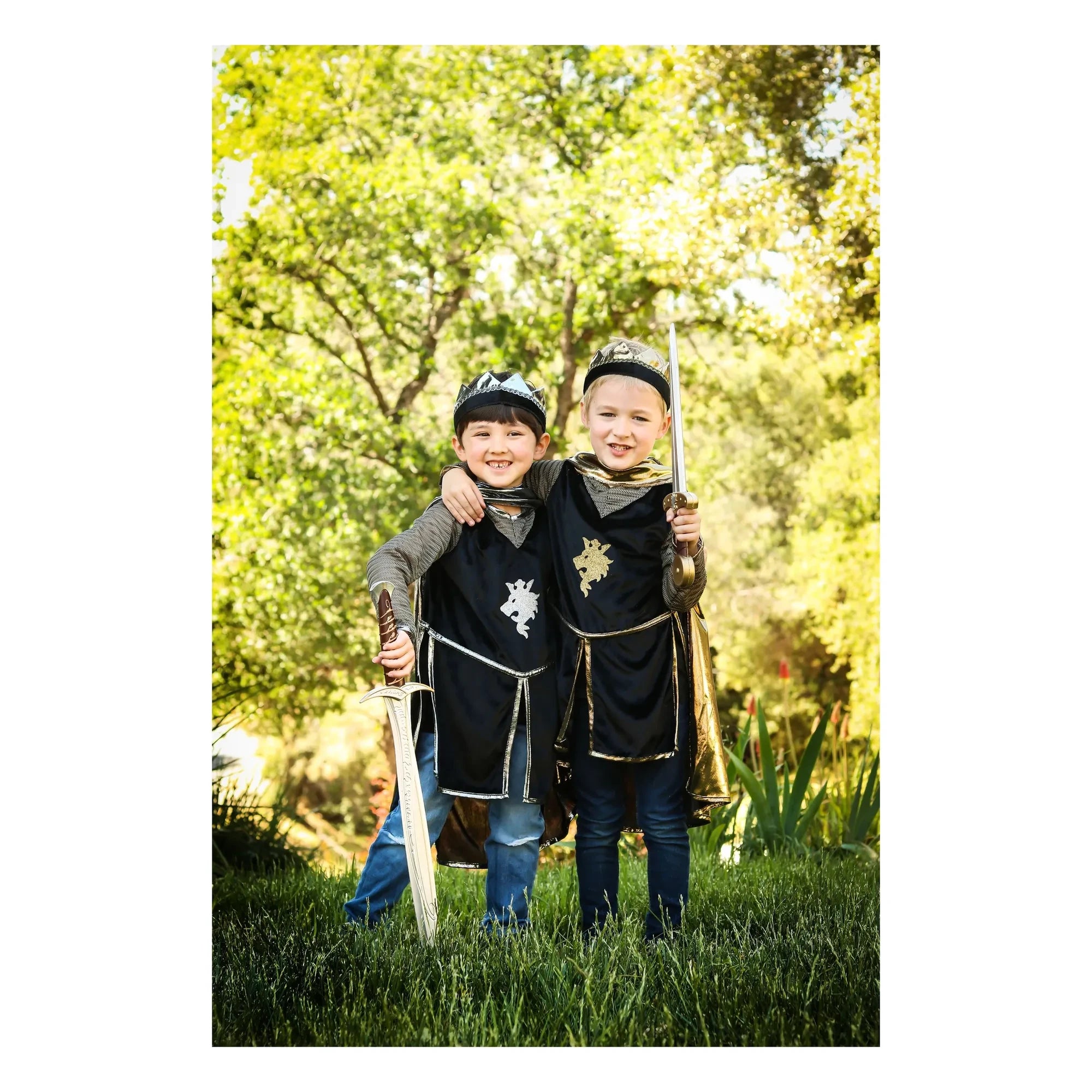Great Pretenders - Cape and Crowned Knight Costume | Or