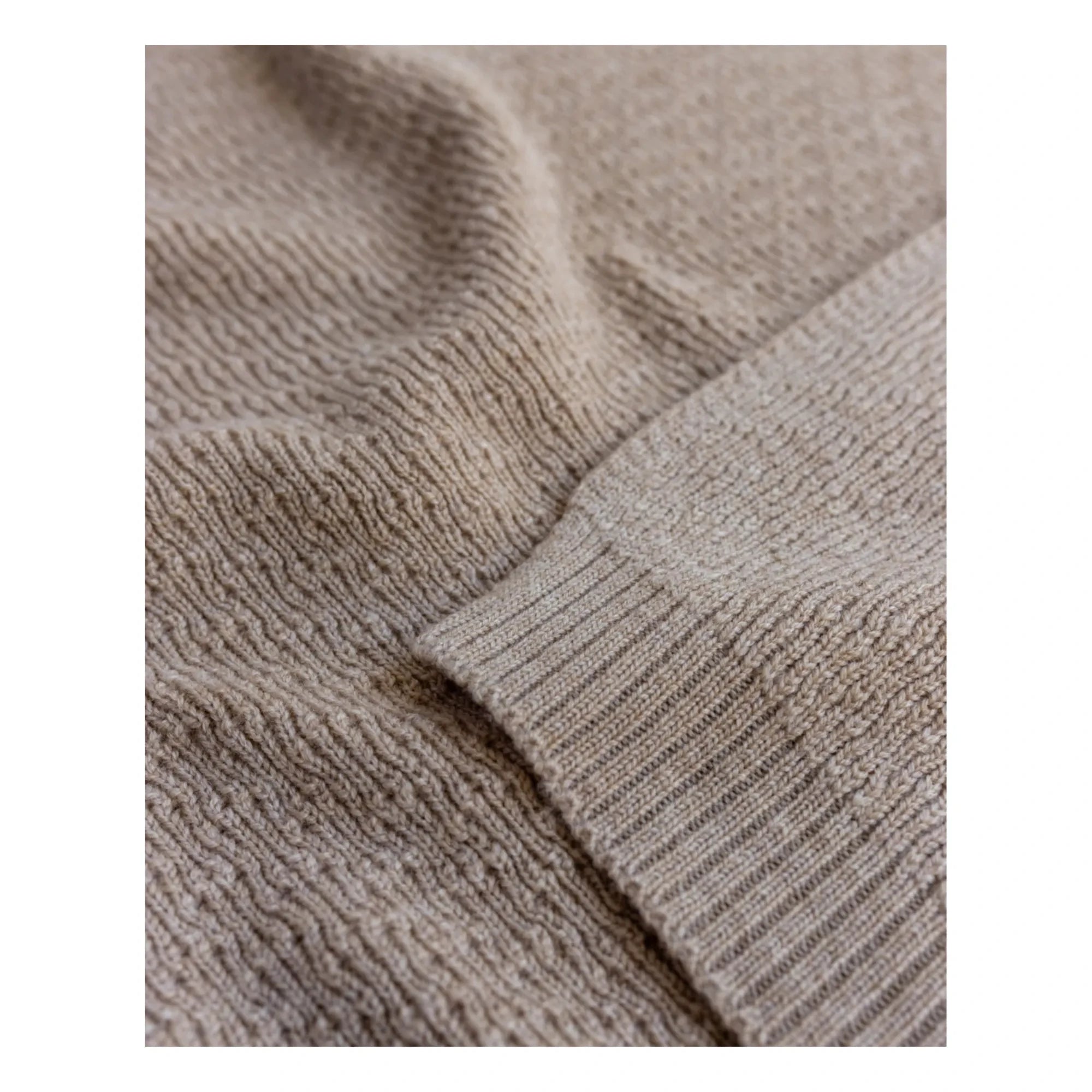 Hvid - Dora Merino Wool Blanket | Beige