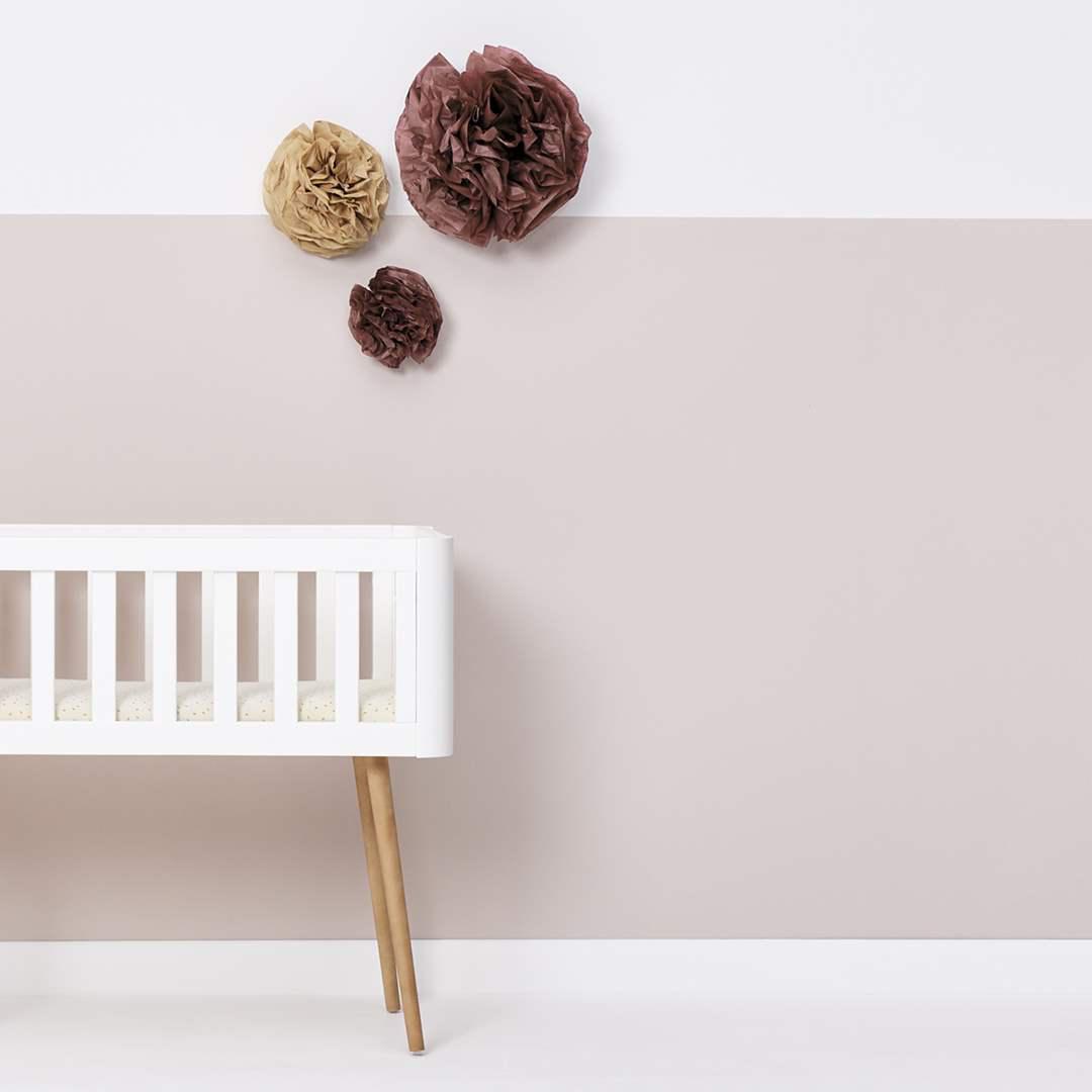 The Little Green Sheep Organic Crib Fitted Sheet - Linen Rice-Sheets- | Natural Baby Shower