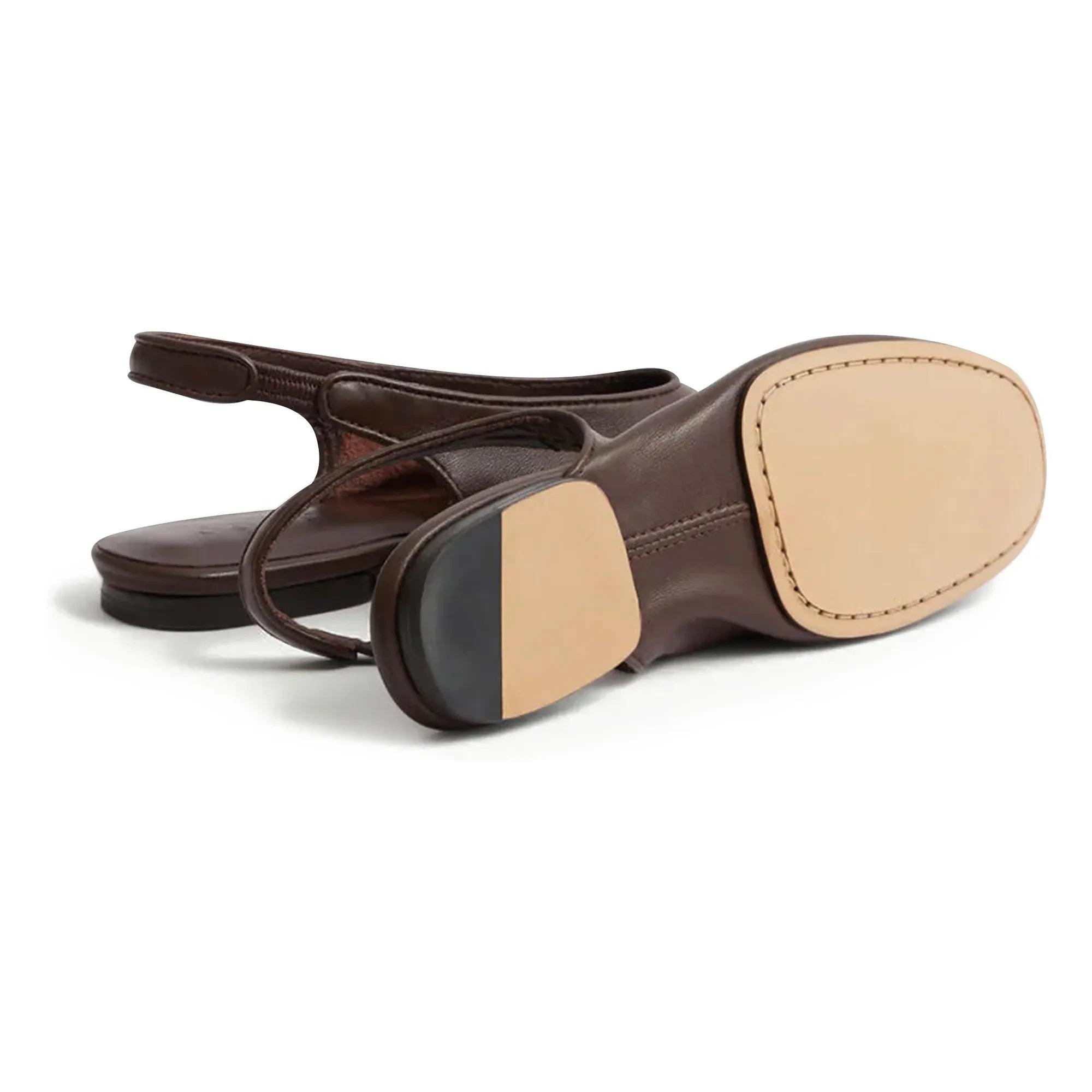 Soeur - Emmett Leather Ballerinas | Chocolate