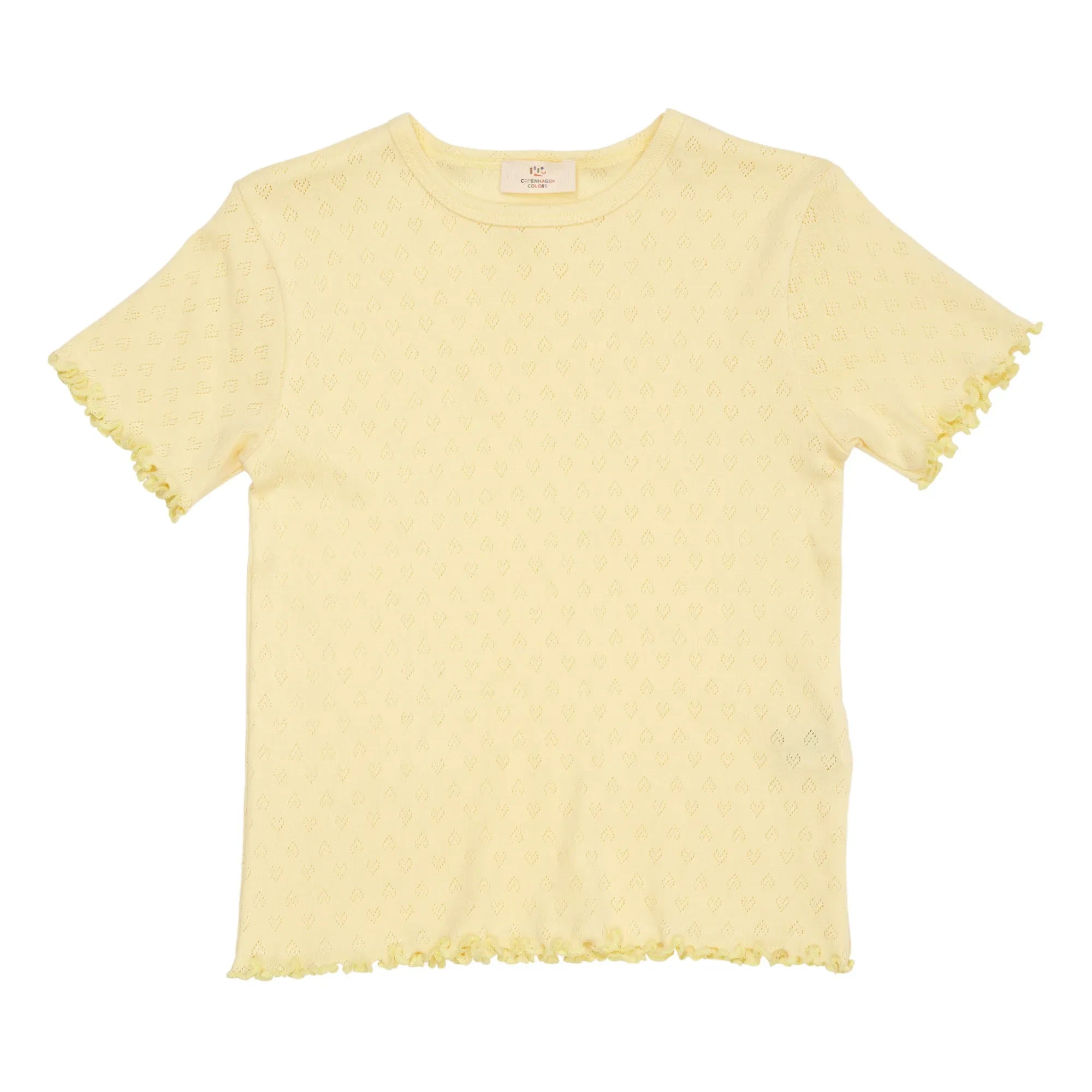 Copenhagen Colors - Pointelle T-Shirt | Soluk Sarı