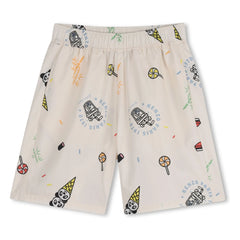 Kenzo - Happy Sweet Panda Bermuda Shorts | Ecru