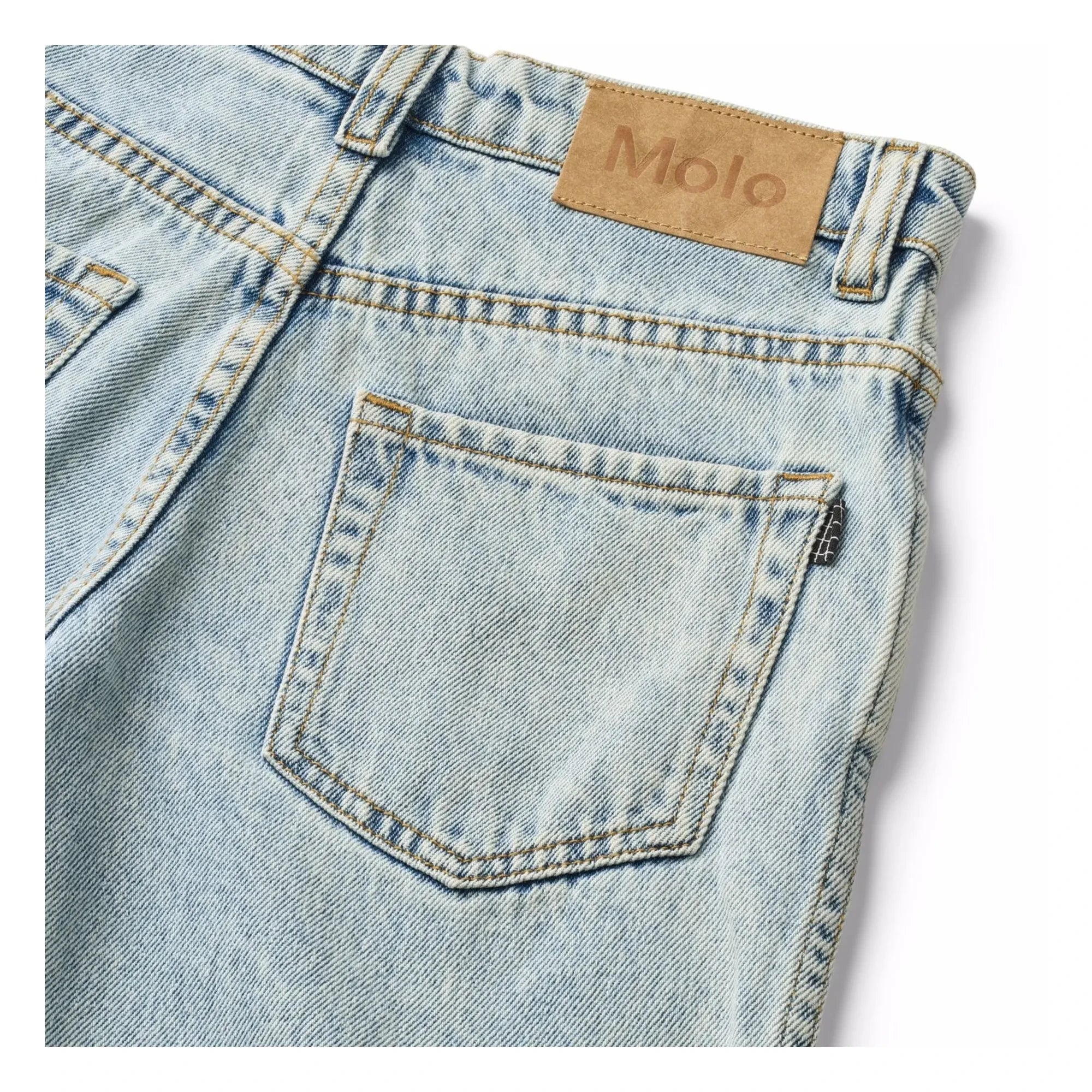 Molo - Aiden Organic Cotton Denim Pants | Light Blue