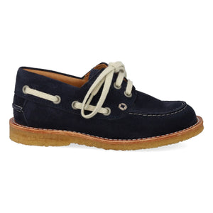 Angulus - Dock Leather Boat Shoes | Navy Blue