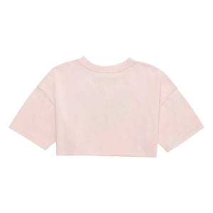 Maison Mangostan - Birds Crop T-shirt | Light Pink