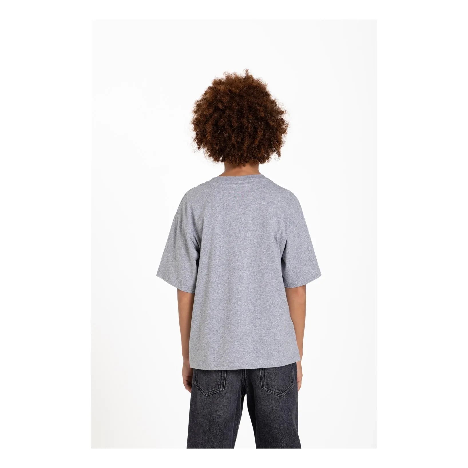 Hundred Pieces - Finn Bulldog Organik Pamuklu Tişört | Heather grey