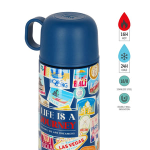 Legami - Thermos and Cup - Hot and Cold - Travel Stickers