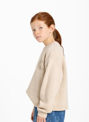 Hundred Pieces - Lacy Get Lucky Merino Wool Sweater | Cream